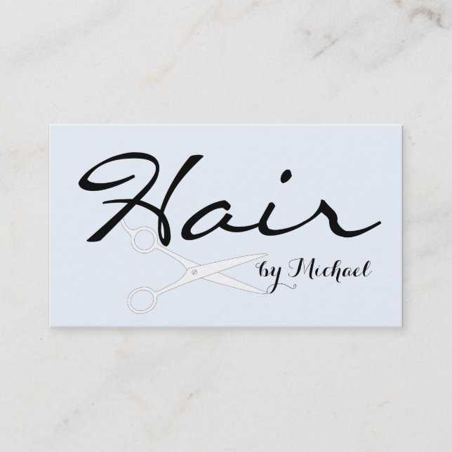 Hair Stylist Appointment - Alice Blue Solid #2 Card (Front)