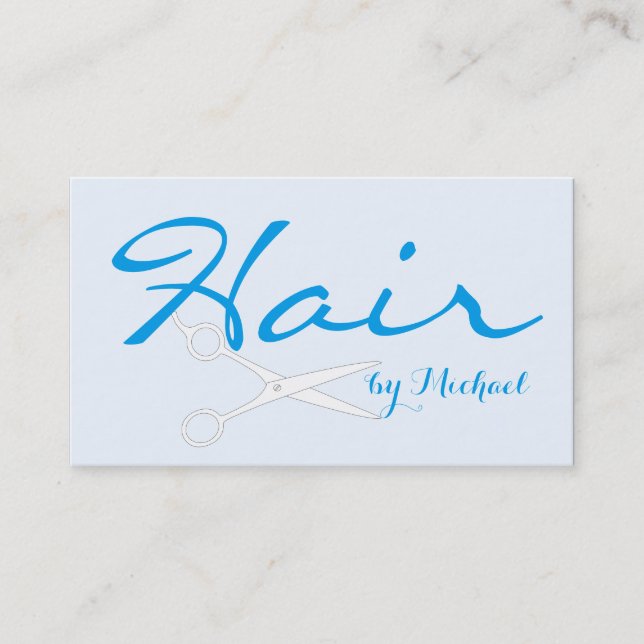 Hair Stylist Appointment - Alice Blue Solid Card (Front)