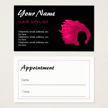 Hair Stylist Appointment Business Cards Hair Stylist Appointment Business Cards