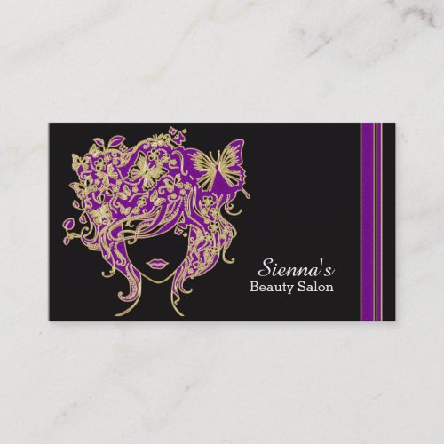 Hair stylist appointment card business card template