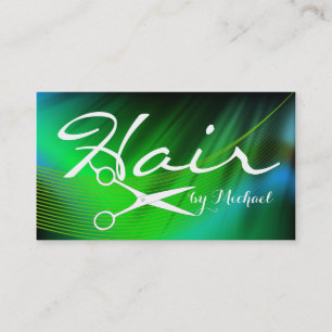 Hair Stylist Appointment - Green Abstract #19