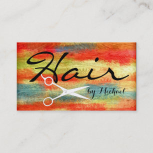 Hair Stylist Appointment Modern Colorful Wood #3