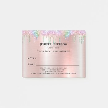 Hair Stylist Appointment Post-it® Notes by aquachild at Zazzle