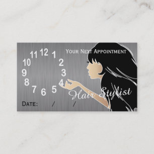Hair Stylist Appointment Reminder Cards