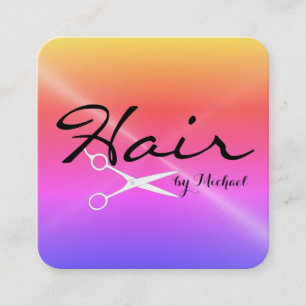 Hair Stylist Appointment Stainless Metal Look #2