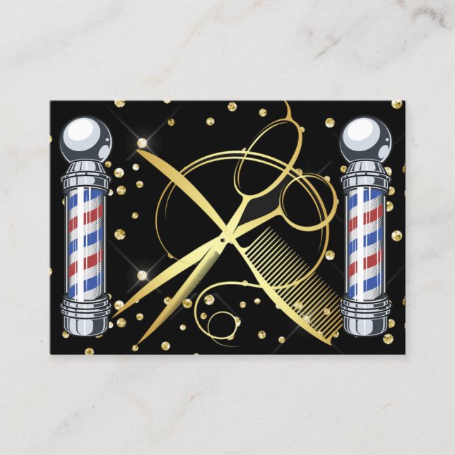 Hair Stylist - Barber  Business Card (Front)