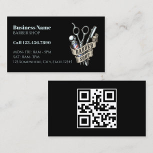Hair Stylist Barber Pole Professional Barber Shop Business Card