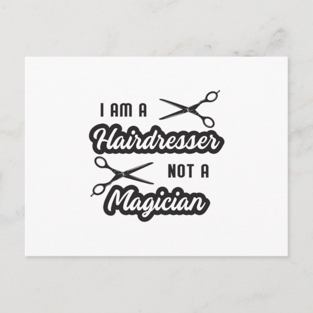 Hair Stylist Barber Scissors Hairdresser Gift Idea Postcard (Front)