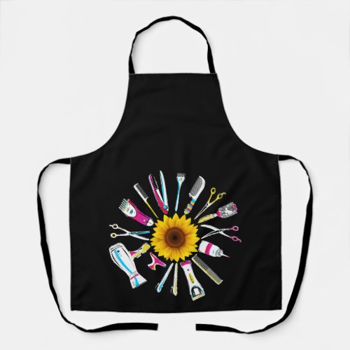 Hair Stylist Barber Tools Floral Apron