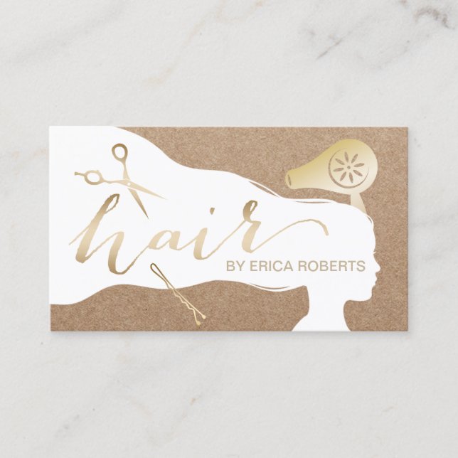 Hair Stylist Beauty Girl Rustic Salon Appointments (Front)