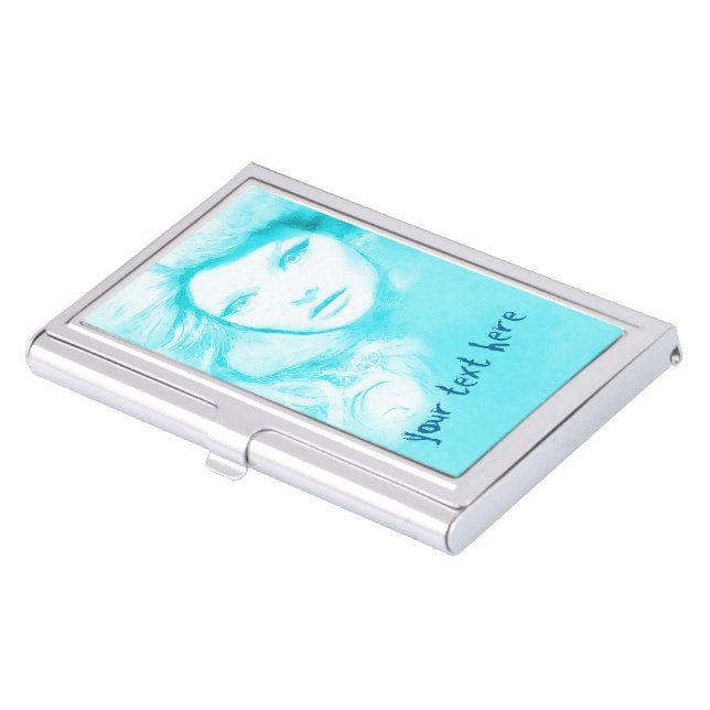 HAIR STYLIST Beauty Salon | Business Card Holder (Front)