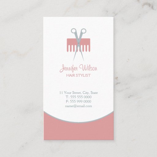 Customizable Hair Stylist Salon business cards