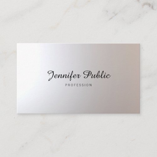 Hair Stylist Beauty Salon Script Graceful Glamour Business Card