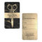 Hair Stylist Black & Gold Marble Salon Appointment