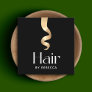 Hair Stylist Blonde Hair  Square Business Card