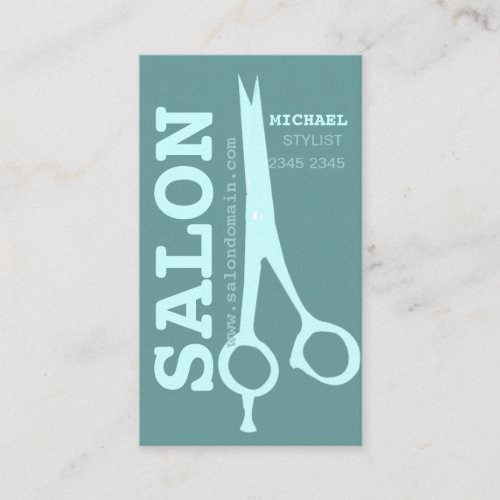 Hair Stylist Bold Modern Salon Scissors Appointment Card