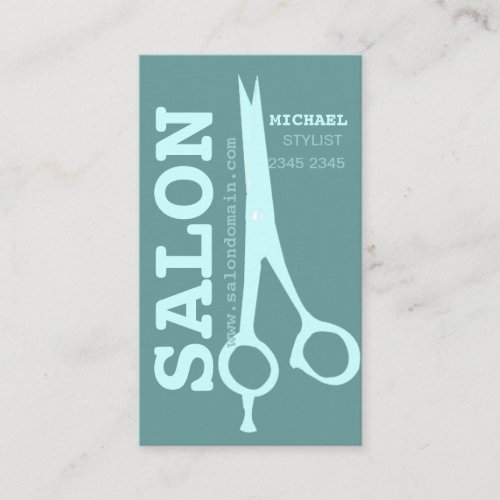 Bold Modern Scissors Business Card Template
