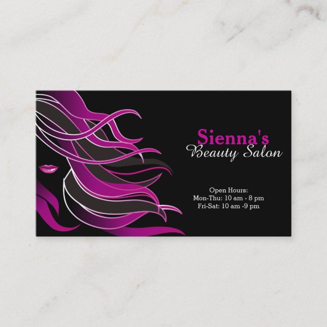 Hair stylist business card (Front)