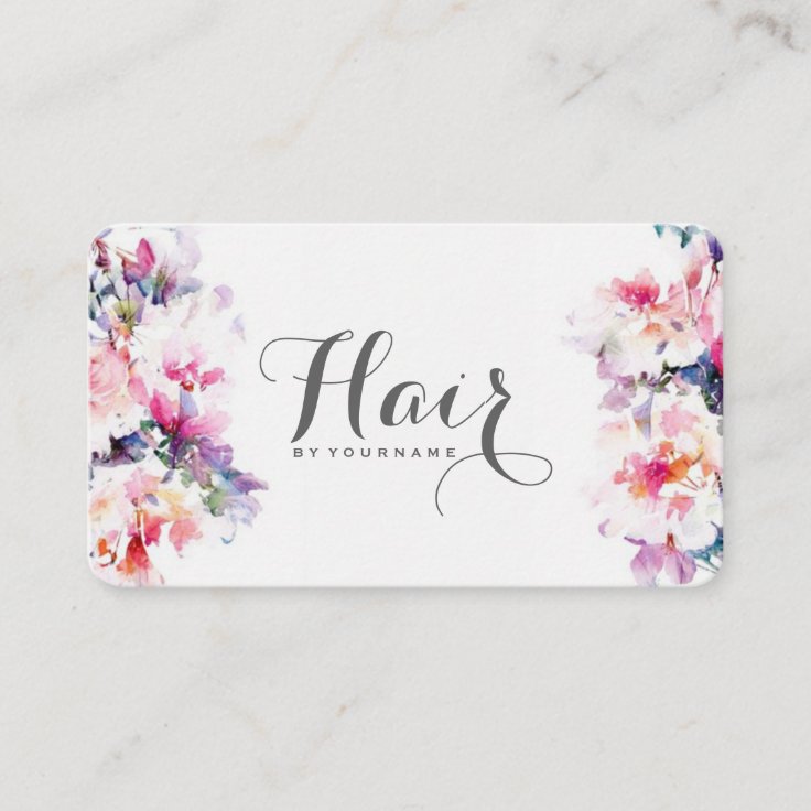 Hair Stylist Business Card Zazzle