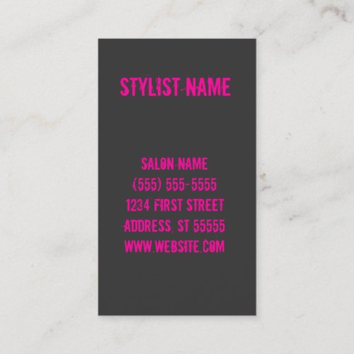 Hair Stylist Business Card