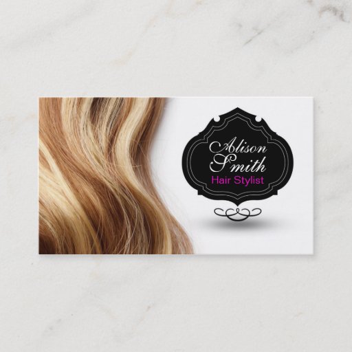 Customizable Hair Stylist Business Card