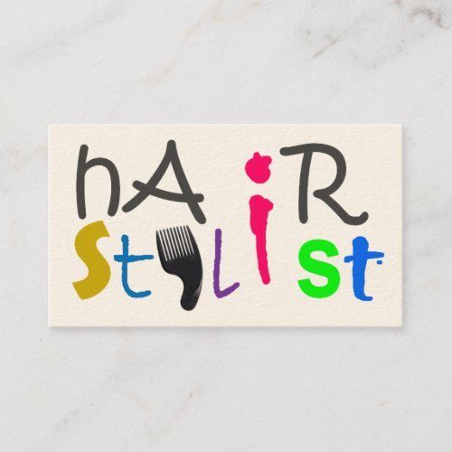 Hair Stylist Business Card