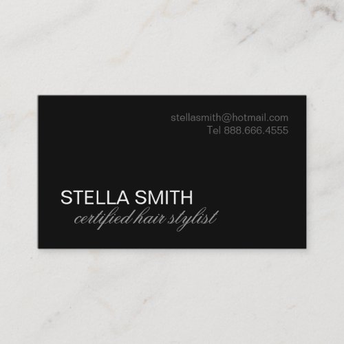 Hair Stylist Business Card