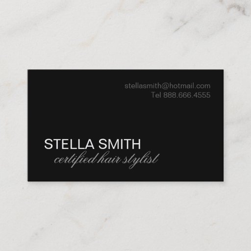 Customizable Hair Stylist Business Card