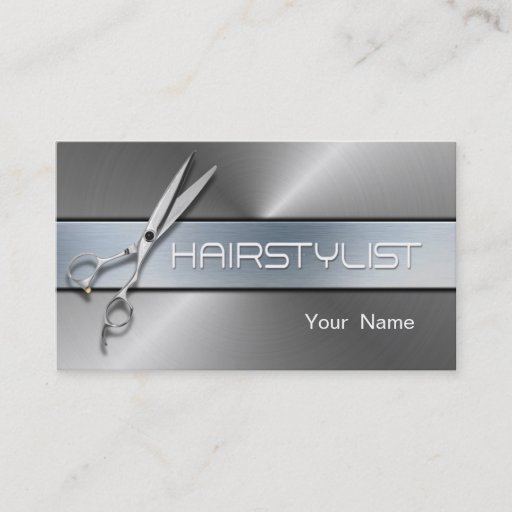 Customizable Hair Stylist Business Card