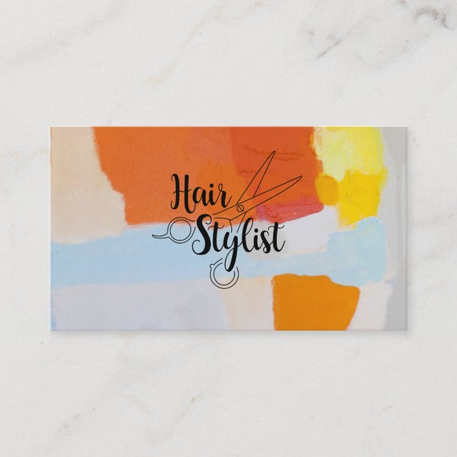 Hair Stylist Business Card (Front)