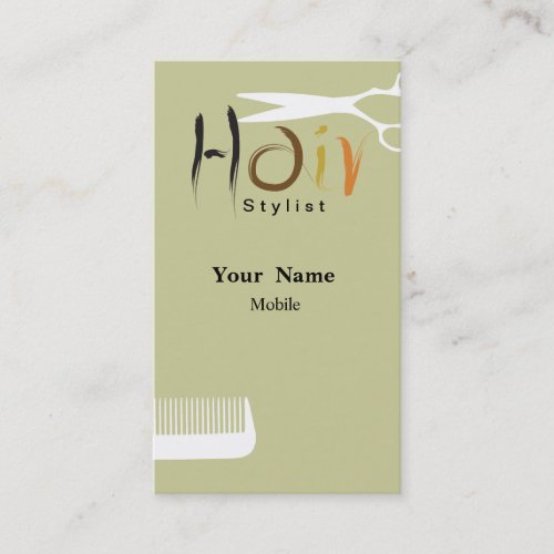 Hair Stylist Business Cards