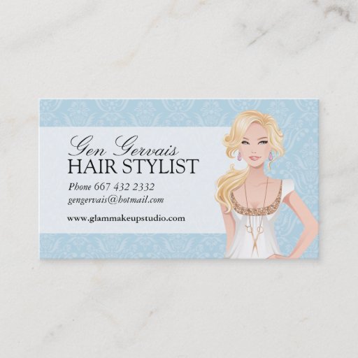 Customizable Hair Stylist Business Card