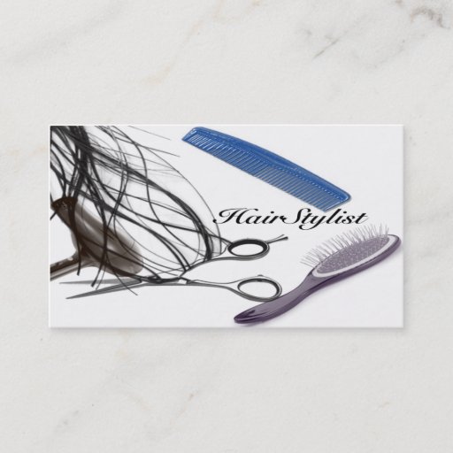 Customizable hair stylist business card