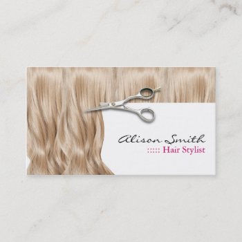 Hair Stylist Business Card by KeyholeDesign at Zazzle