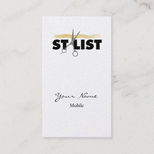 Customizable Hair Stylist Business Card Template