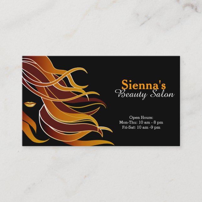 Hair stylist business card (Front)