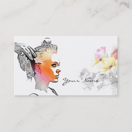 Customizable Hair Stylist Business Card Template
