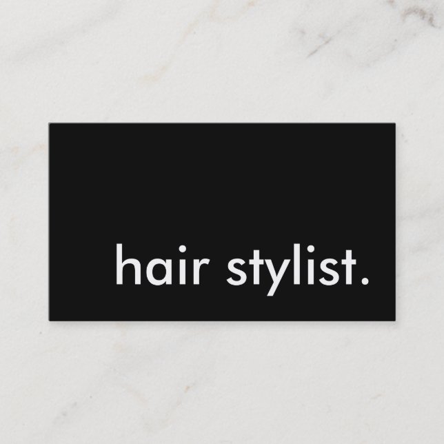 hair stylist. business card (Front)