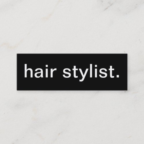 Hair Stylist Business Card