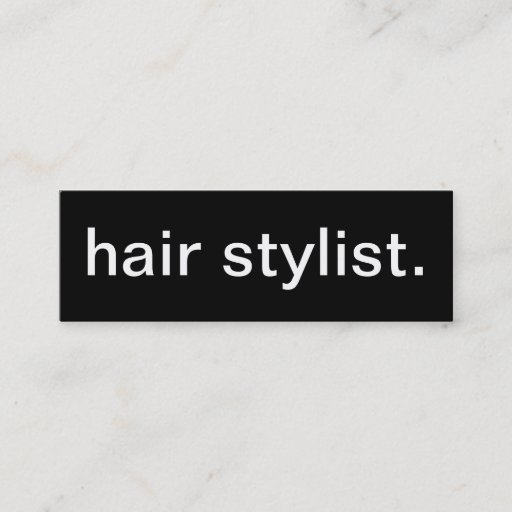 Customizable Hair Stylist Business Card