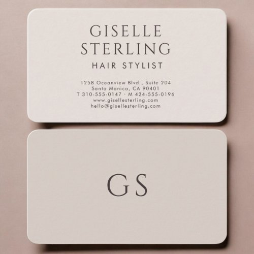 Hair Stylist  Business Card