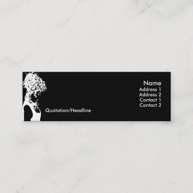 Hair Stylist Business Card (Front)
