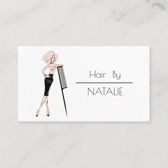 Hair stylist business card (Front)