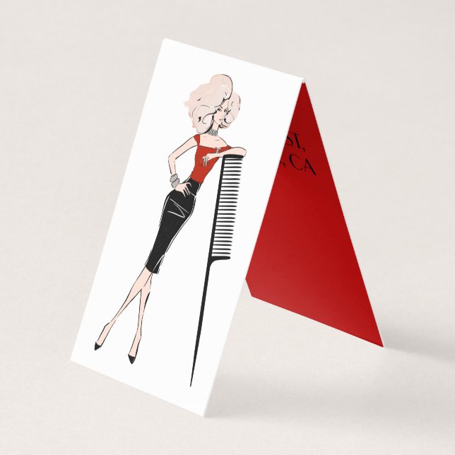 Hair stylist business card (Front)