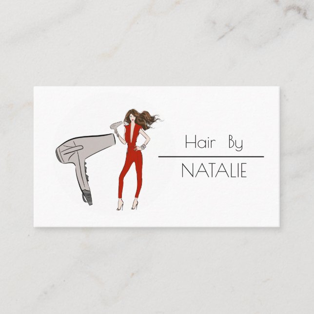 Hair stylist business card (Front)