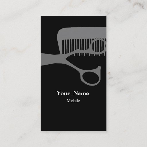 Customizable Hair Stylist Business Cards