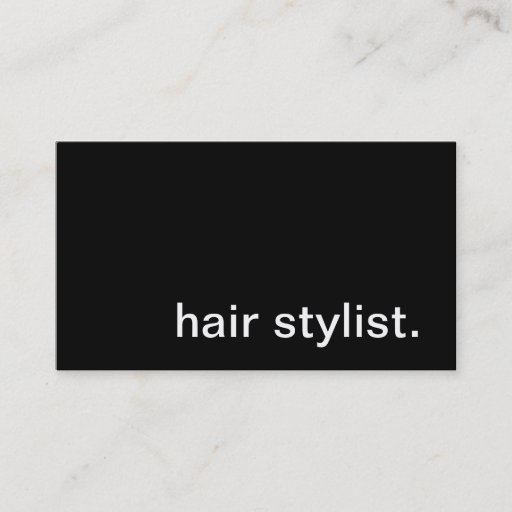 Customizable Hair Stylist Business Card