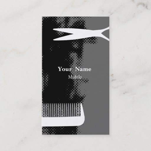Customizable Hair Stylist Business Card