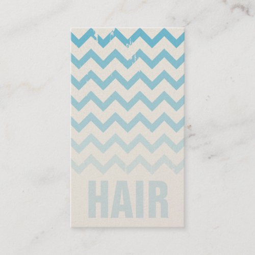 Hair Stylist Business Card - Cracked Blue Ombre