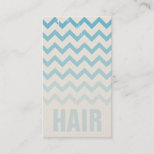 Customizable Hair Stylist Business Card - Cracked Blue Ombre